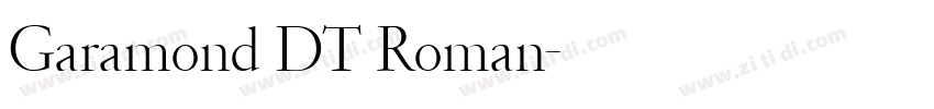 Garamond DT Roman字体转换